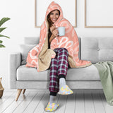 Snake Lilies Flower Pattern Hooded Blanket
