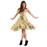 Guinea Pig Pattern Print Design 05 Sleeveless Midi Dress