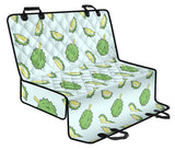 Durian Pattern Blue Background Dog Car Seat Covers