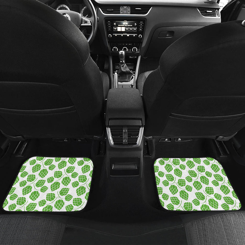 Hop Pattern Background Front And Back Car Mats