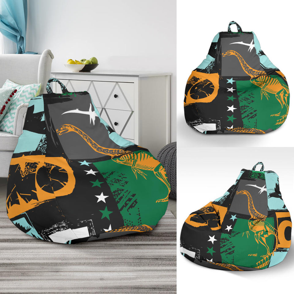 Dinosaurs Print Pattern Bean Bag Cover