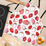 Watercolor Hand Drawn Beautiful Strawberry Pattern Adjustable Apron
