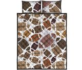 American football ball pattern Quilt Bed Set