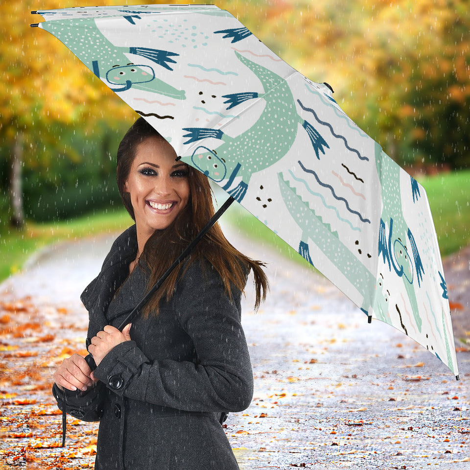 Crocodile Diver Pattern Umbrella