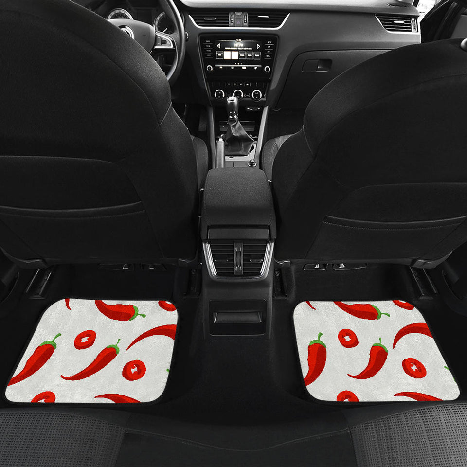 Chili Pattern Front And Back Car Mats