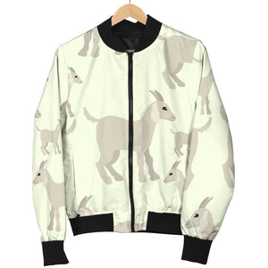 Little Young Goat Pattern Women'S Bomber Jacket