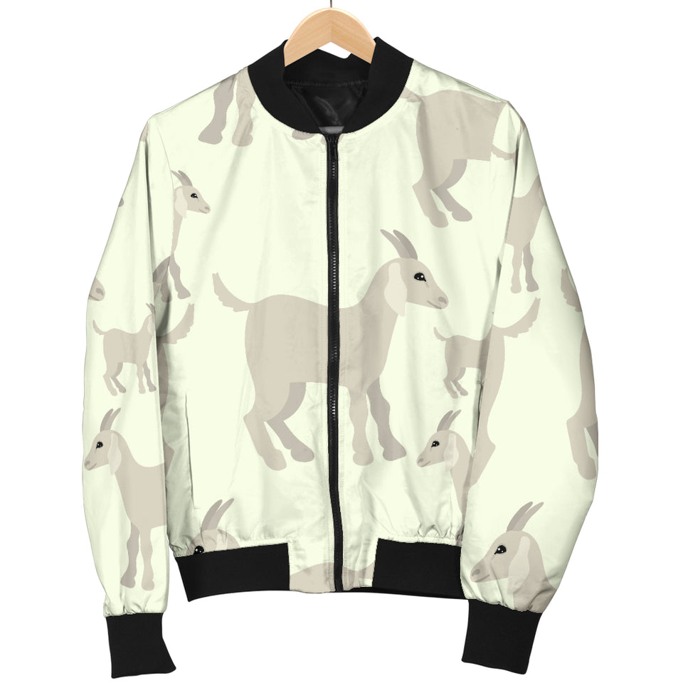 Little Young Goat Pattern Women'S Bomber Jacket