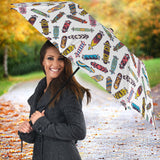 Skate Board Pattern Print Design 05 Umbrella