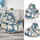 Shell Polynesian Tribal Design Pattern Bean Bag Cover