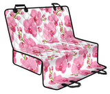 Pink Purple Orchid Pattern Background Dog Car Seat Covers