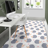 Hedgehog Pattern Print Design 04 Area Rug