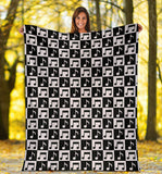 Music Notes Pattern Print Design 01 Premium Blanket