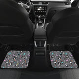 Ostrich Pattern Print Design 01 Front and Back Car Mats