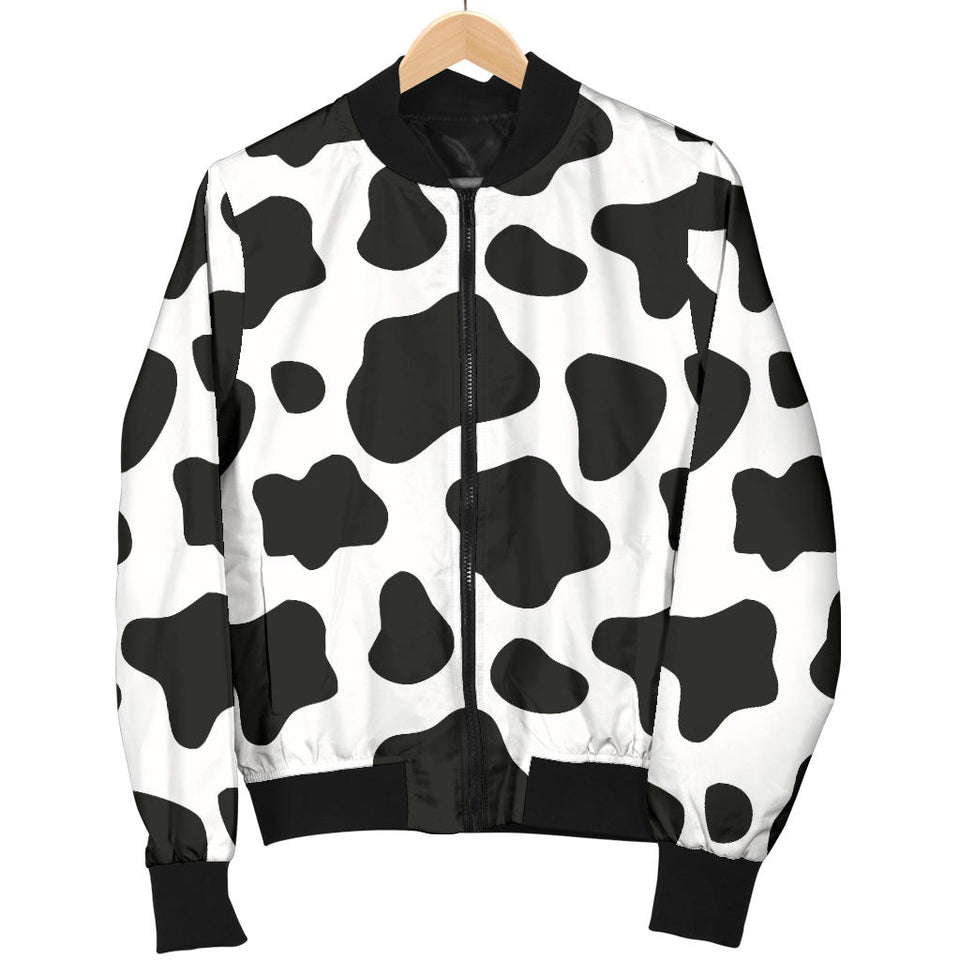 Cow Skin Pattern Women'S Bomber Jacket