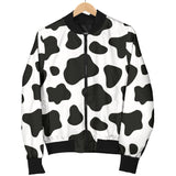 Cow Skin Pattern Women'S Bomber Jacket
