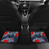 Koi Fish Carp Fishs Hand Drawn Japanese Art Front And Back Car Mats