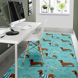 Dachshund Decorative Background Area Rug