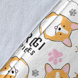 Corgi Dog Pattern Premium Blanket