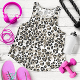 Leopard skin print pattern Women Racerback Tank Top
