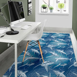 Shark Hand Drawn Area Rug