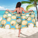 Bee Honeycomb Pattern Sarong