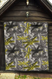 Hand Drawn Dragonfly Pattern Premium Quilt