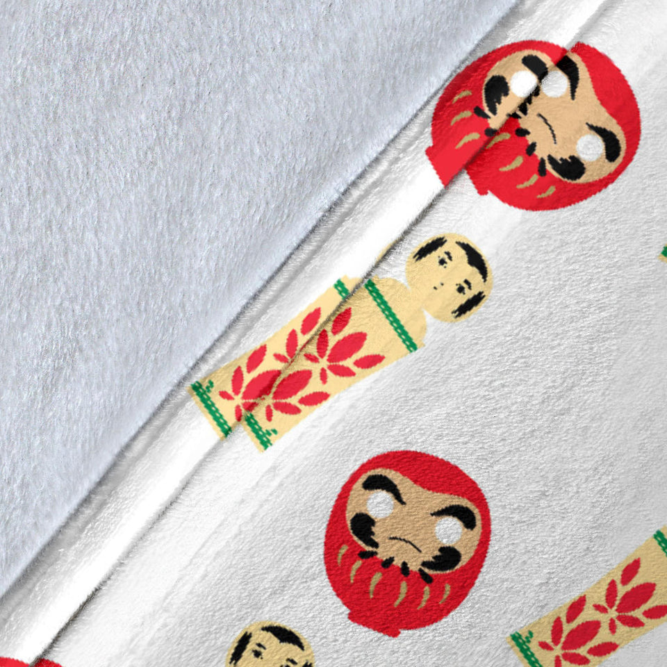 Daruma Japanese Wooden Doll Premium Blanket