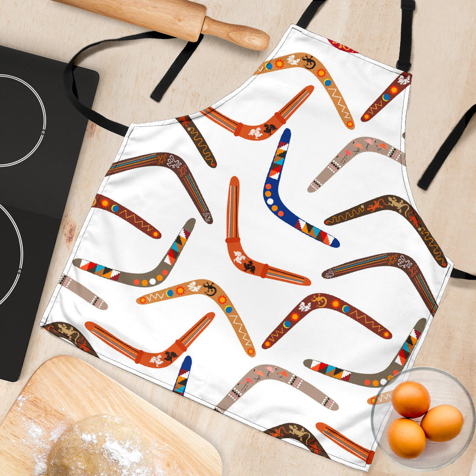Boomerang Australian Aboriginal Ornament Pattern Adjustable Apron