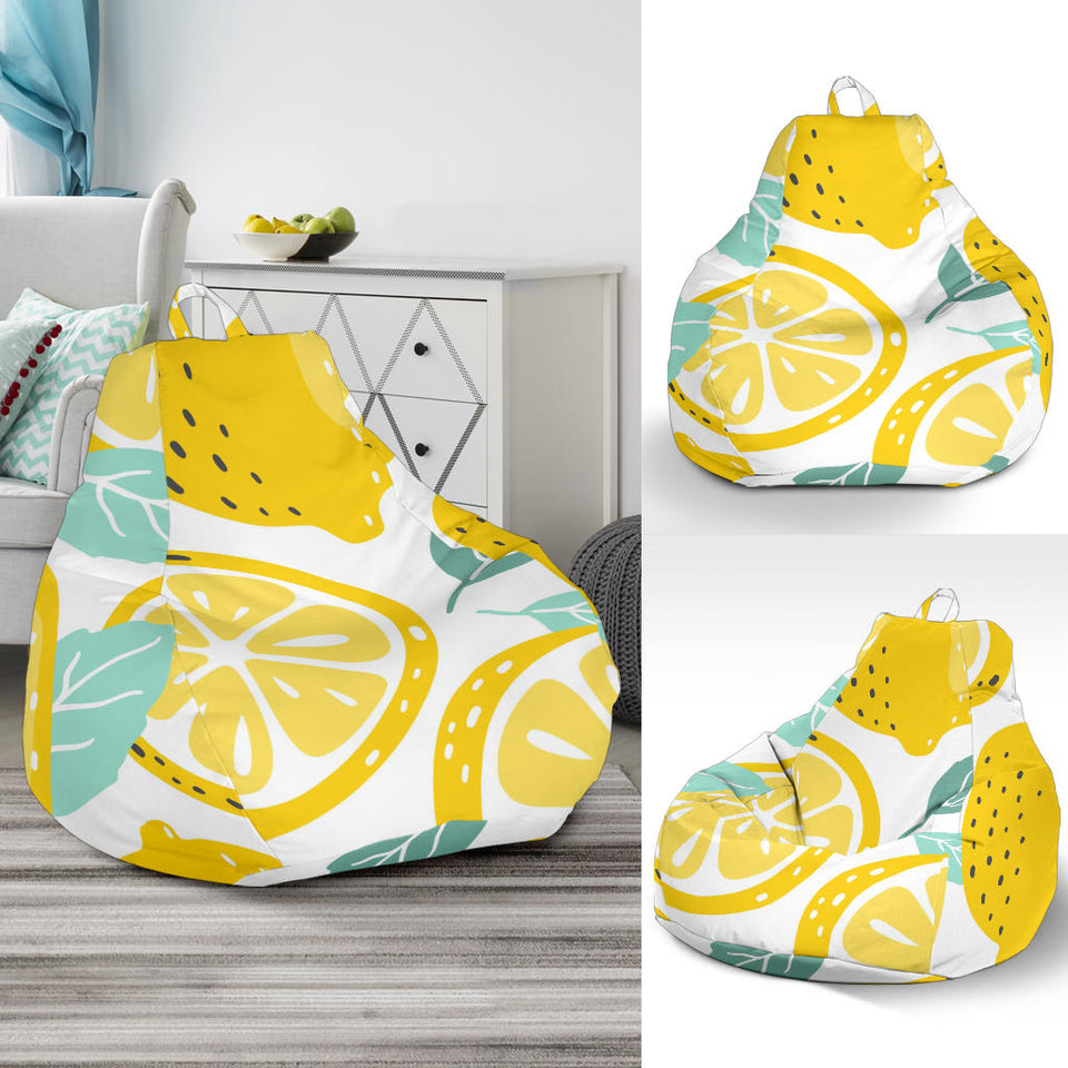 Lemon Design Pattern Bean Bag Cover