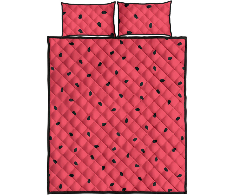 watermelon texture background Quilt Bed Set