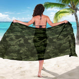 Digital Green Camo Camouflage Pattern Sarong