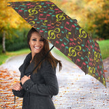 Music Notes Pattern Print Design 05 Umbrella