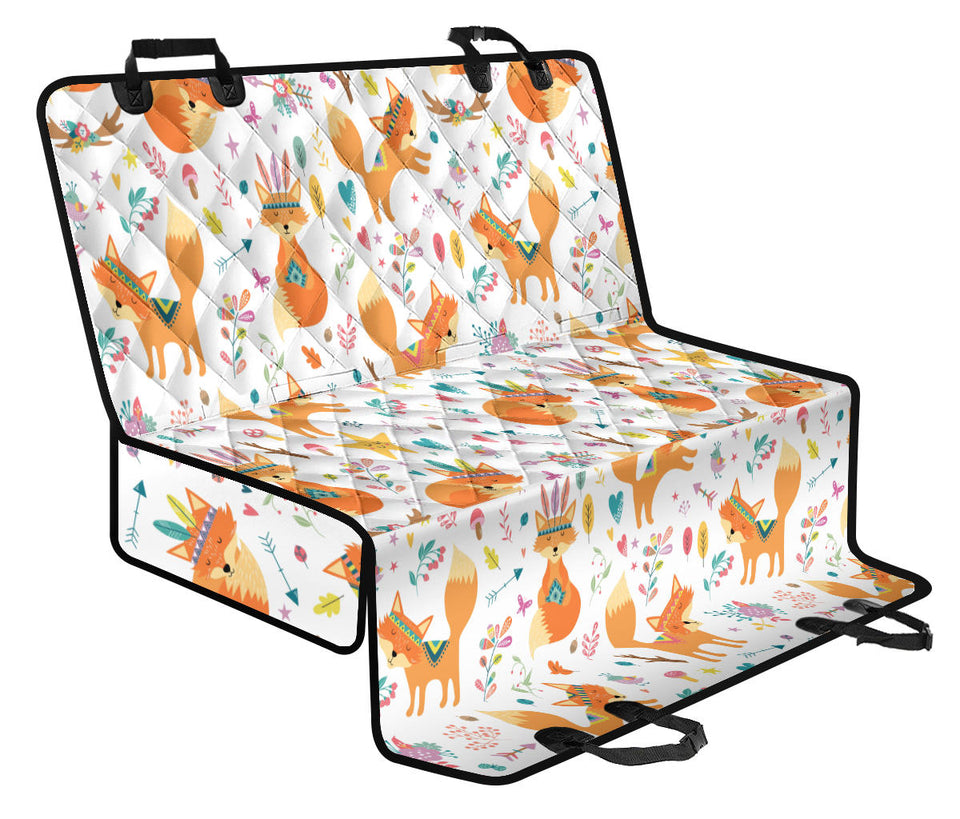 Cute Tribal Fox Pattern Dog Car Seat Covers