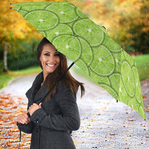 Slices Of Lime Pattern Umbrella