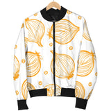 Hand Drawn Onion Pattern Women'S Bomber Jacket
