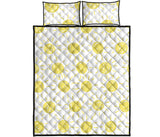 hand drawn sun pattern Quilt Bed Set