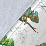 Chameleon Lizard Pattern Premium Blanket