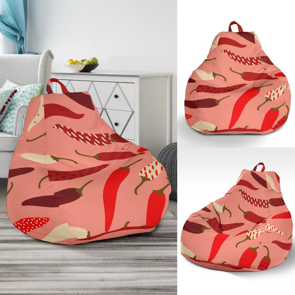 Beautiful Chili Peppers Pattern Bean Bag Cover
