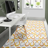 Horseshoes Pattern Print Design 03 Area Rug