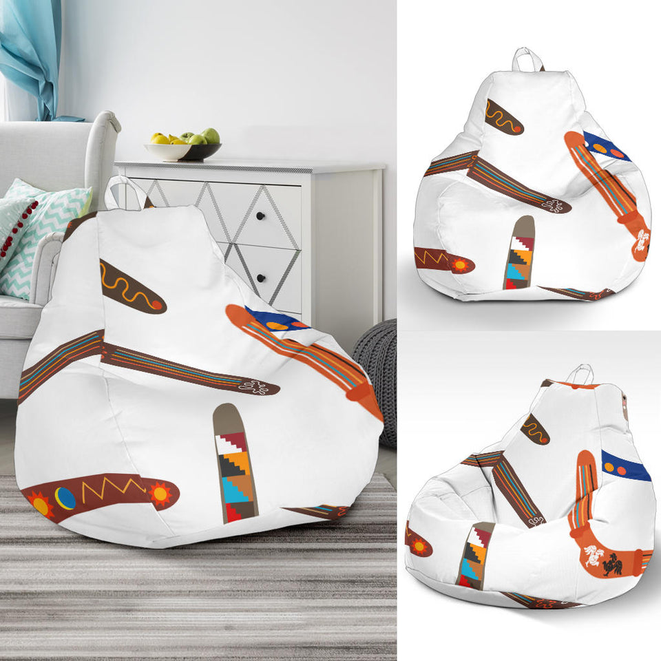 Boomerang Australian Aboriginal Ornament Pattern Bean Bag Cover