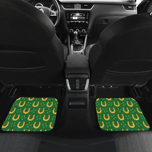 Horseshoes Pattern Print Design 05 Front and Back Car Mats