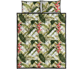 heliconia pattern Quilt Bed Set