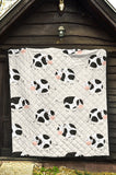 Cute Cows Pattern Premium Quilt