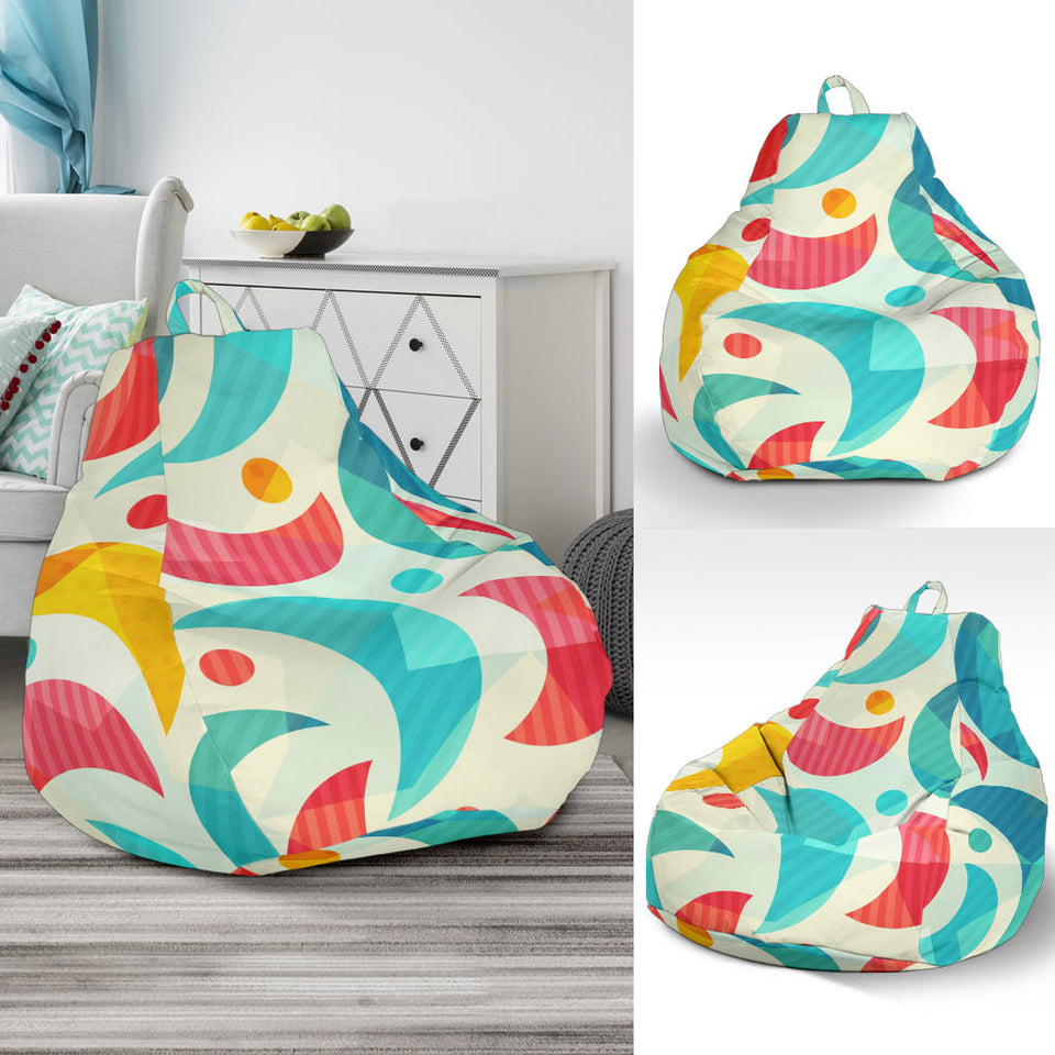 Colorful Moon Pattern Bean Bag Cover