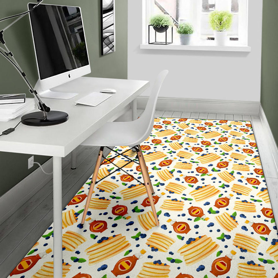Pancake Pattern Print Design 02 Area Rug
