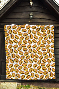 Hamburger Pattern Print Design 03 Premium Quilt