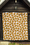 Hamburger Pattern Print Design 03 Premium Quilt