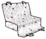 Poodle Dog Rose Cake Pattern Dog Car Seat Covers