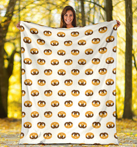 Pretzels Pattern Print Design 02 Premium Blanket