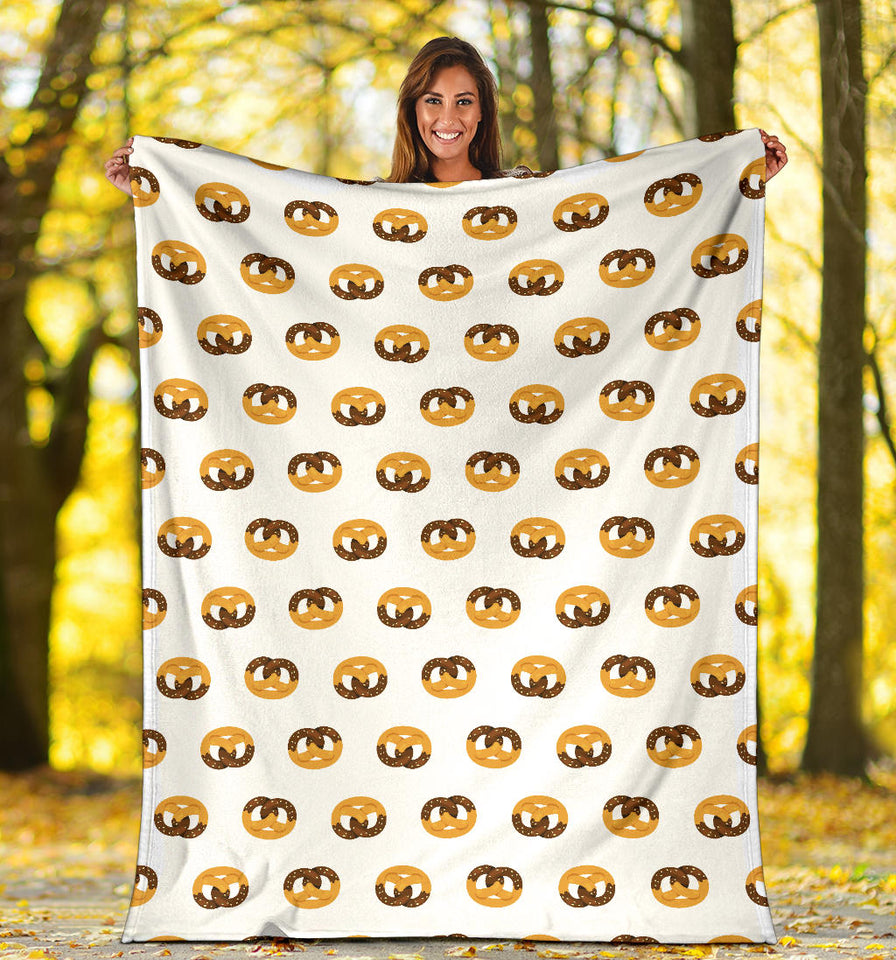 Pretzels Pattern Print Design 02 Premium Blanket